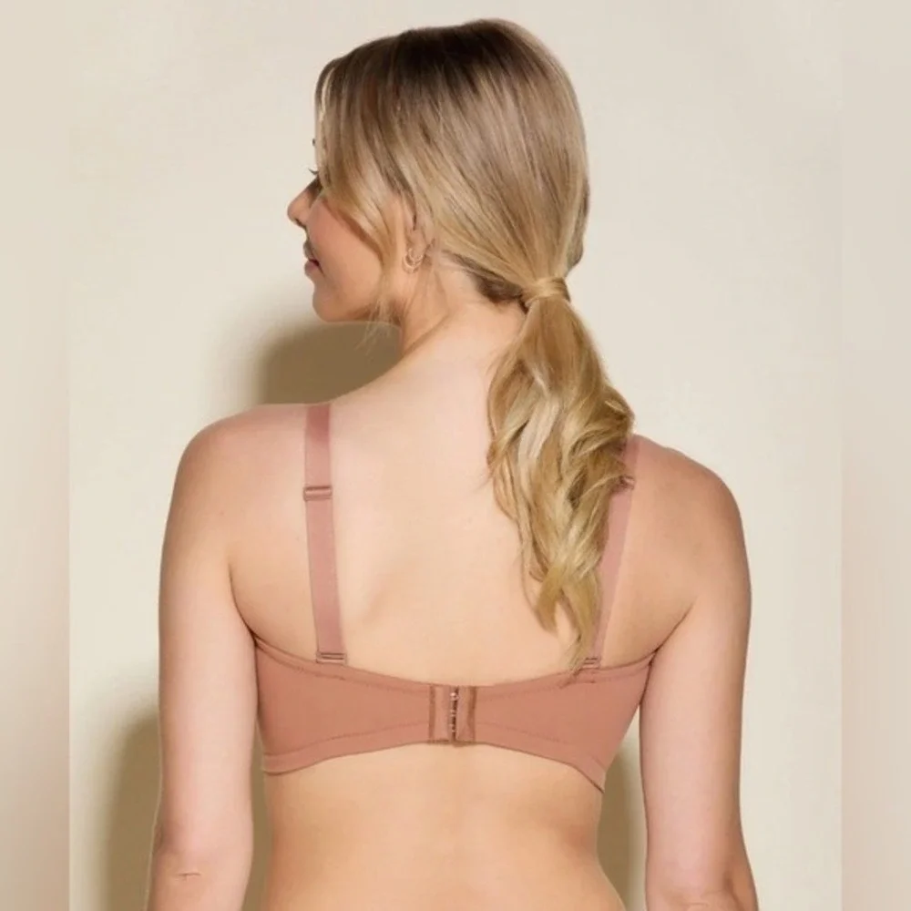 COSABELLA tan free cut micro curvy‎ Wirefree bralette size  tre large NWT